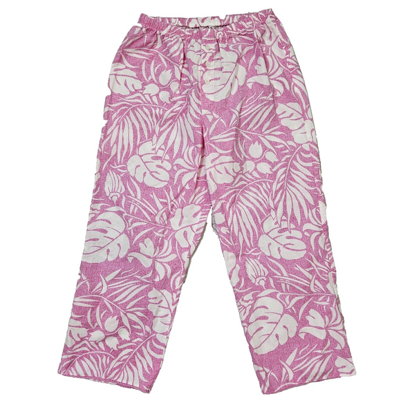 P.J. Salvage Other - PJ Salvage Women's Small Lounge Pants Pink Tropical Cotton Lightweight Pajama